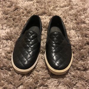 Quilted Faux-leather Sneakers